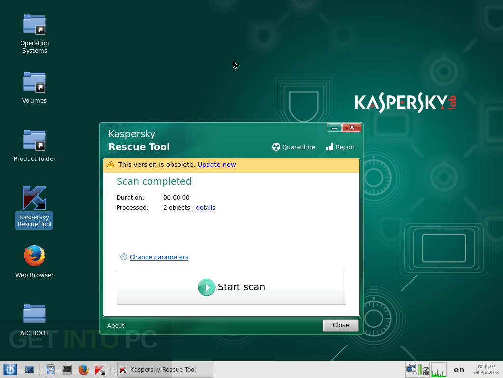 Kaspersky Free Rescue Disk